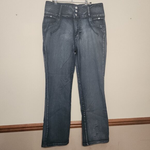 Fashion 2 Love Dark Blue Jeans Size 20 - Picture 2 of 9